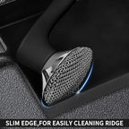 Cast Iron Cleaner Scrubber with Long Handle- Welded Fine Chain Mail Scrubber Cleaning Kit- Metal Brush Chainmail Scrubbing Sponge to Clean Skillet, Dishes, Griddle, Wok, Dutch Oven Scrub