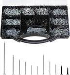 2510pcs Nail Assortment Kit for Hanging Pictures, Small Finishing Nails, Wall Pins