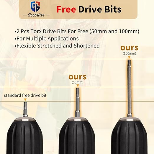 Deck Screws 3 Inch Wood Screws #10 x 3, 300 Pcs, Rust Resistant, Exterior Epoxy Coated, Torx Construction Screws for Wood Fence & Decking, Includes 2 Pcs T25 Star Bits, Yellow