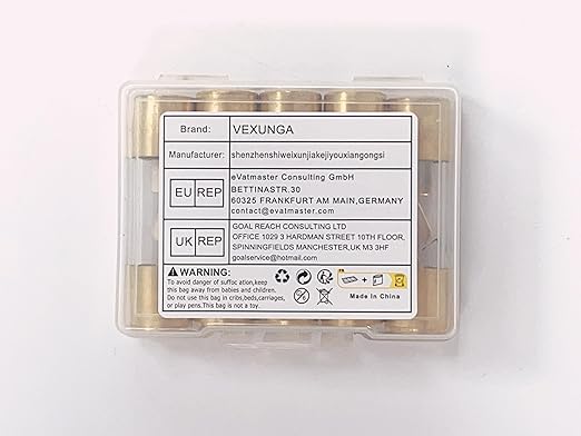 100A AGU Fuse 100 Amp Gold Plated Glass Inline Automobile Audio Fuses for Car Auto Stereo Amplifier Safety Power Protection 12V (Pack of 5 Pcs)