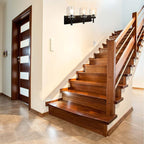 DLLT Wall Light Fixture, Vintage Bathroom Vanity Light with 3 Clear Glass Shade, Wall Sconces Lamp for Powder Room, Hallway, Kitchen, Mirror, Laundry Room (E26 Base)