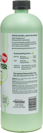 Instant Power Eco Clog Preventer - Enzyme Drain Cleaner Liquid and Deodorizer for Sink, Shower, Toilet, Garbage Disposal Cleaner, Bio-Based Drain Defense, Smell Remover and Odor Eliminator - 32 fl oz