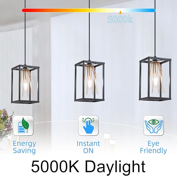 Candelabra Light Bulbs 40 watt Equivalent, E12 LED Bulb Dimmable Chandelier Bulb, 5000K Daylight B10 Candle Light Bulb, 90+CRI, 400LM, Cear Glass, 6 Pack