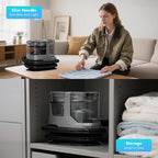 Portable Carpet & Upholstery Cleaner, 18Kpa Power Suction Spot Cleaner Machine for Deep Pet Stain Remover, Carpet, Area Rugs, Couches, Stairs, Cars, Includes Tools & Self-Cleaning, Grey