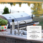 Bayes High-Performance Stainless Steel BBQ Exterior Cleaner and Protectant - Cleans, Shines and Protects Stainless Steel Barbecue Surfaces, Shields from Outdoor Elements - 16 oz, 2-Pack