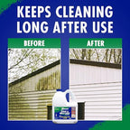 30 SECONDS Outdoor Cleaner Concentrate for Mold, Mildew, Algae and Lichen + Spray & Walk Away Concentrate - No Pressure Washing Required, for Siding, Decks, Vinyl, Roof, Fence, Patio