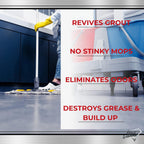 Restaurant Bio-Deodorizing Floor Cleaner - Heavy Duty Commercial Concentrated Enzyme Degreaser and Odor Eliminator for Mopping Tile, Laminate, Hardwood & More