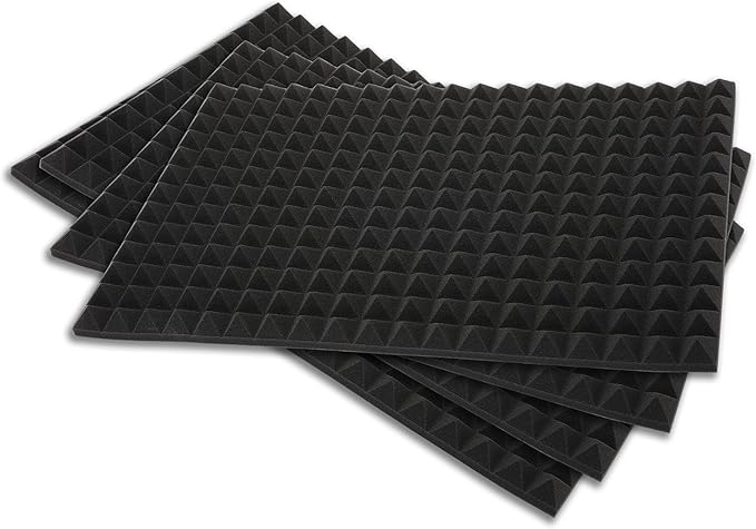 AIRTOON 4PCS Trap Mat Universal Tool Drawer Liners, Heavy Duty Toolbox Drawer Liners, Rolling Tool Chest Liner Foam, Non-Slip Organizer Liner for Toolbox, Cart, Work Bench, 23.62 x 15.75 Inches