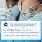 Crystala Filters Replacement for GE® RPWFE, RPWF (with CHIP) Refrigerator Water Filter, Compatible with WSG-4, WF277, GFE28GMKES, PFE28KBLTS, GYE22HMKES, DFE28JSKSS, GFE28GYNFS, GFD28GYNFS, 1 Pack