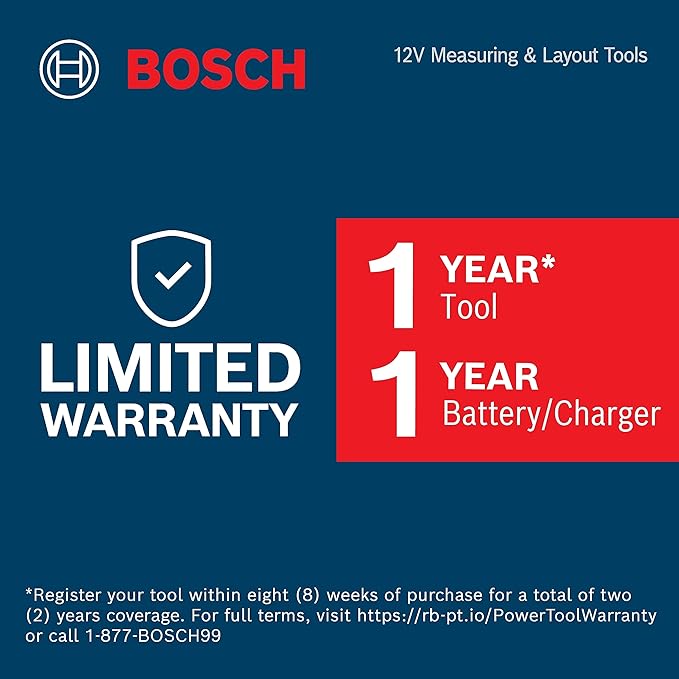 BOSCH GLL3-330CG 200 Ft 12V Max Connected 360 Degree Green-Beam Laser, Includes 2.0 Ah 12V Max Lithium-Ion Battery & Charger, AA1 Alkaline Battery Adapter, Hard Carrying Case, & Accessories