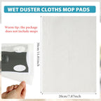 Wet Mop Pads Refills for Floor Cleaning Sweeper Wet Refills Disposable Moist Mopping Cloth Wipes for Wood Hardwood Tile(300 Pcs)