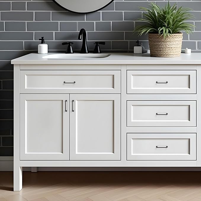 JOY DECOR Cabinet Pulls – 3-3/4 Inch Hole Center, Oil Rubbed Bronze, 30 Pack, Zinc Alloy Cabinet Handles for Drawers & Cupboard – Vintage Style Hardware for Kitchen, Bathroom, Dresser