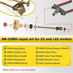 RK-22MH Faucet Repair Kit Metal Handle Compatible with Woodford Model 22,Model v22