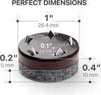 Felt Furniture Pads X-Protector 16 PCS - 1" Felt Pads with Prongs - Premium Felt Chair Pads - Furniture Pads for Hardwood Floors - Chair Floor Protectors for Hardwood- Slide Your Furniture Easily!
