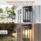 13.8'' Outdoor Wall Light Fixtures 2 Packs, Porch Lights Outdoor Lighting for House, Exterior Lighting Fixtures Wall Lantern, Waterproof Modern Outside Sconce for Garage, Oil-Rubbed Bronze (No sensor)