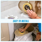 Toilet Wax Ring 2 Pack, Wax Ring for Toilet Base with Polyethylene Flange for 3 Inch or 4 Inch Floor-Mounted Toilet Drain Pipe