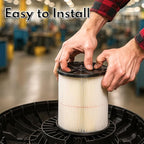 Nispira 9-17816 17816 Red Stripe Replacement HEPA Filter for Craftsman Craftsman Shop Vac Wet/Dry Vacuum 5/6/8/12/16/32 Gallon Larger, 3 Pack