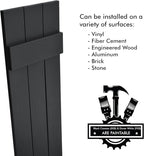 Board & Batten Vinyl Shutters (1 Pair) | 11"x39" (3-Board) - Cornerstone Grey | Exterior Window Shutters | Includes Mounting Hardware | Simple Installation | Made in USA