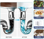 Pipeline Dredging Agent, Drain Clog Remover, Powerful Pipe Dredging Agent Powder, Sink and Drain Pipe Unclogging Agent For Kitchen Toilet (2)