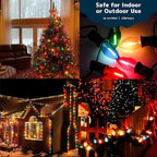 10 Pack Christmas Replacement Yellow Bulbs,Outdoor Individual LED Bulbs for Events, Holiday Parties, Patios C7/E12 Candelabra Base,Shatterproof Plastic