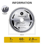 7 Inch 60 Tooth Miter/Tungsten Carbide Tipped Blade High-Performance Professioal Saw Blade for Cutting Wood