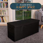 Extra Large Toy Storage Organizer with Lid - Sturdy, Collapsible Toy Chest Storage Box Design - Toys Bin with Dividers for Kids, Nursery, Bedroom, Playroom 37"x16"x14"