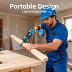 20V Cordless Reciprocating Saw, Brushless Electric Saw with 2 x 2.0Ah Batteries and 6 Blades,Tool-Free Blade Change, Portable Power Reciprocating Saw for Cutting Wood, Metal, PVC