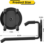 Strong Magnetic Hooks Heavy Duty - 2 Pack Rare Earth Magnets for Garage Utility Storage 20lb Hold | Hang Ladder, Power Tools, Toolbox, Shovel, Broom, Extension Cord(E-Blackpro 2)