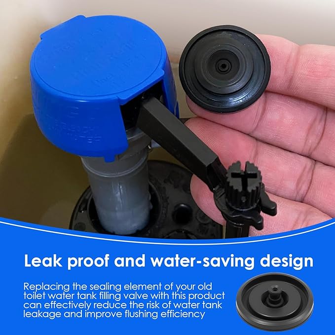 3 Pcs 83143 Toilet Fill Valve Seal Replacement Part, Toilet Valve Seal Compatible with Kohler & Fluidmaster Models (200/400/242/747), Durable Rubber Diaphragm for DIY Tank Repair & Leak Prevention