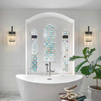 Wall Sconces, Set of 2 Black Crystal Vanity Lights, Modern Wall Lamp for Bathroom, Hallway, and Makeup, Easy Installation