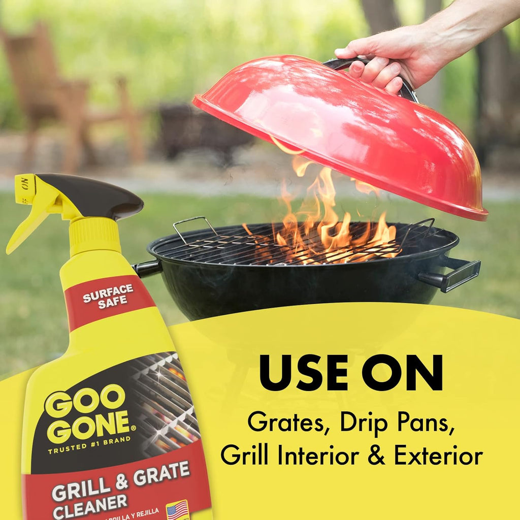 Goo Gone Grill and Grate Cleaner - 24 Ounce - Cleans Cooking Grates and Racks