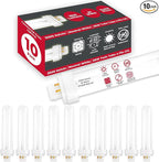 GoodBulb 26 Watt CFL Light Bulbs 4 Pin G24Q-3 Base 3500K Neutral White 26W High Output 1800 Lumens Double Tube Compact Fluorescent Light Bulbs Plug-in 10 Pack