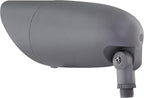 Nuvo 62/1208 One Light 12.2-Inch LED Landscape Floodlight, 12W/120V, 3000K/1240 Lumens, Light Gray