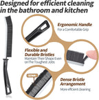 5Pcs Hard Bristle Crevice Cleaning Brush, Multifunctional Grout Cleaner Brush, Thin Gap Cleaning Brush Set, Small Cleaning Tools for Household Use, Kitchen, Bathroom, Toilet, Window Track,Tight Space
