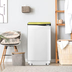 Portable Washing Machine, ARLIME Compact Mini Full-Automatic Laundry 2-In -1 Washer & Spin Dryer 7.7lbs Capacity W/Drainage Pump & Long Hose For Condo, Apartments, Dorms, RV’s Camping Living (Yellow)