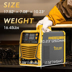 TOOLIOM 4 in 1 MIG Welder 180A Gas MIG/Flux MIG/Stick/Lift TIG Multiprocess Welding Machine 110V/220V Welder with Lift TIG Torch