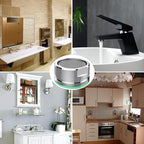 4PCS Faucet Aerator, 2 Packs of Aerator Filter Replacement Parts, With Brass Housing 15/16 Inch 24mm External Thread Aerator Faucet Filter, With Gasket, For Kitchen and Bathroom