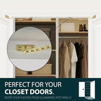 MEGA HANDLES Transom Door Chain 12-Inch, Door Chain Stopper for Transom Windows, Cabinet Door Restraint, Chain Lid Support, Durable Transom Window Hardware for Enhanced Safety - Satin Brass