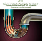 Drain Cleaner Cutter Heads 1-1/2 Inch Clog Chopper Multi Function Cuttin Tool, Black