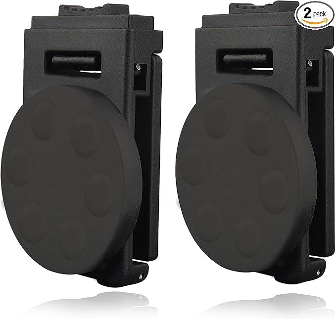 MUTUACTOR Magnetic Tool Belt Clip,Anti-Slip Magnet Tool Holder for Belt,Strong Magne Clip Tool Belt Accessories for Hammer Screwdrivers Adjustable Wrench Magnetic Tools and Hardware(2 Set)