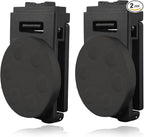 MUTUACTOR Magnetic Tool Belt Clip,Anti-Slip Magnet Tool Holder for Belt,Strong Magne Clip Tool Belt Accessories for Hammer Screwdrivers Adjustable Wrench Magnetic Tools and Hardware(2 Set)