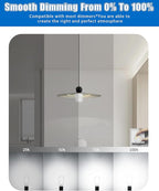 MASTERY MART 16 Pack Vintage Edison Bulbs, E26 Led Bulb 5.5W Equivalent to 60W, Dimmable, 5000K Daylight White, High Brightness Antique ST58, Clear Glass