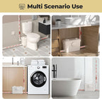 Macerating Pump for Basement Upflush, 750W, 9600 L/h Flow, 36 ft/11 m Head, Macerator Sewerage Sump Pump with 3 Water Inlets for Toilet, Basement, Sink, Shower, Bathtub Waste Water Disposal