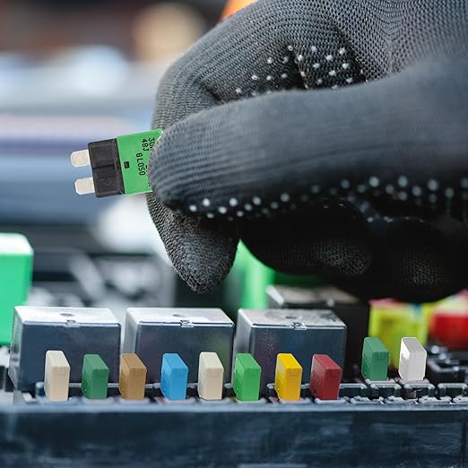 GLOSO Circuit Breakers E37 Auto (T1) Reset Low Profile ATC/ATO - (25A - 5 Pack)