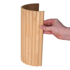 1' x 4' Solid Paintable Pine Flexible Tambour Sheet with 3/4" Half Round Slats, Unfinished & Flexible, Bamboo Fiber Reinforced Backer