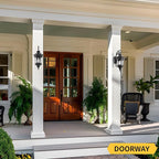 Darkaway Outdoor Wall Light, 22.6inch Large Outside Wall Sconce Light Anti-Rust Waterproof Aluminum with Water Ripple Glass for Patio Yard Doorway Garage