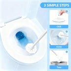 50-Count Disposable Toilet Brush Refills | Universal Cleaning System: Toilet Wand Heads & Bowl Clean Pads Compatible with Most Handles