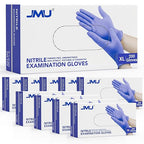 JMU Nitrile Gloves Bulk 2000 Count, XL, 3.5 Mil, Disposable Gloves Latex Free, Violet Blue