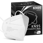 Hotodeal KN95 Face Mask 120 Pcs,White KN95 Mask,5 Layers Cup Dust Mask,for Men,Women,Healthcare Worker