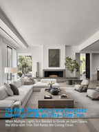 TORCHSTAR 3 Inch 5CCT Anti Glare LED Recessed Lights with J-Box, Trimless Gimbal LED Recessed Ceiling Light, Deep Trim Canless Downlight, 2700-5000K Selectable, Ultra Narrow Frame, ETL FCC, Pack of 4